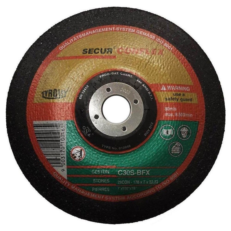 Tyrolit C30S-BFX Conical Grinding Disc 7" [Standard]