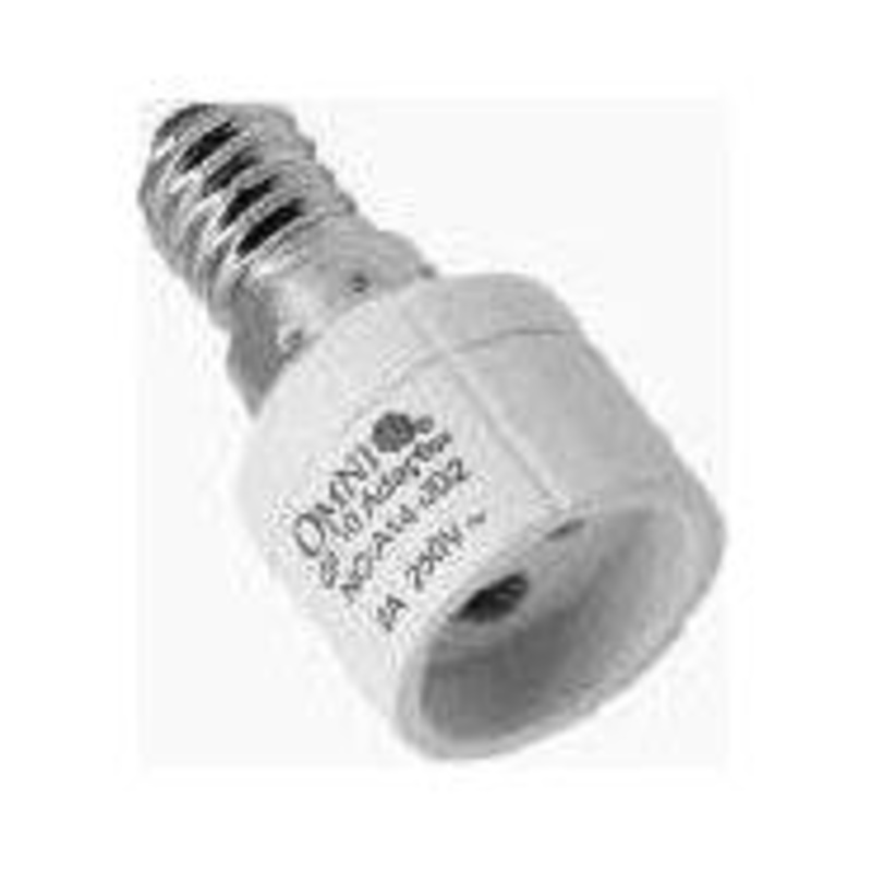 Omni A14-010 GU10 Adapter with E14 Base 2A 250V