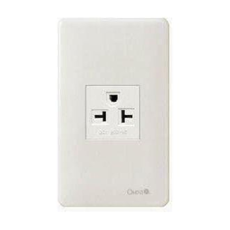 Omni WEA-401 Aircon Tandem Outlet With Plate 20A 250V (Flush Type)