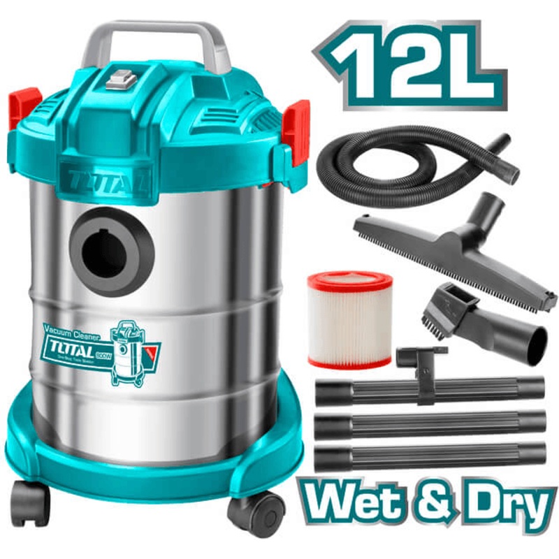 Total TVC14122 (12L) Wet & Dry Vacuum