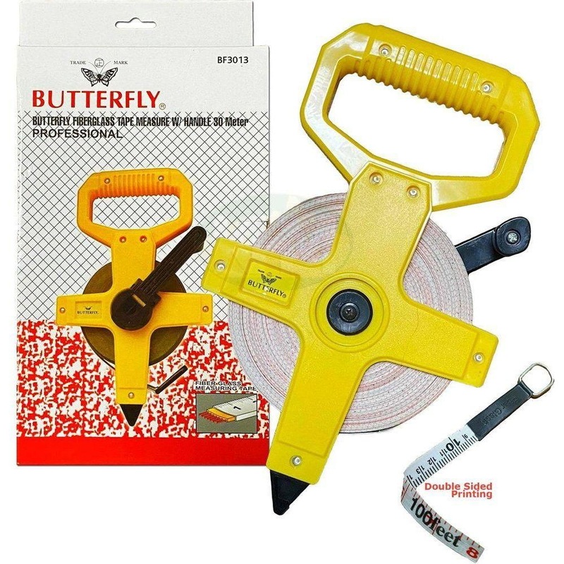Butterfly Fiberglass Open Reel Long Tape Measure