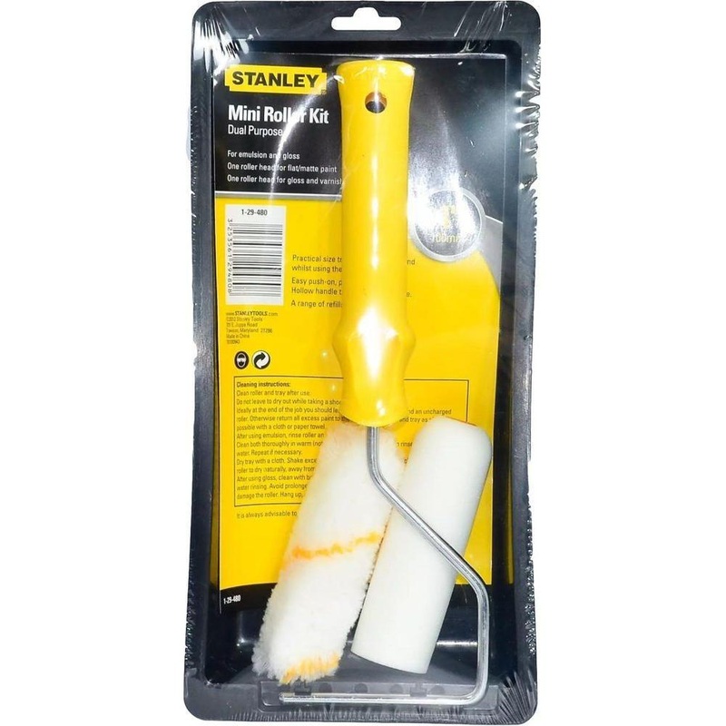 Stanley 29-480 Mini Paint Roller Kit with Tray 4"