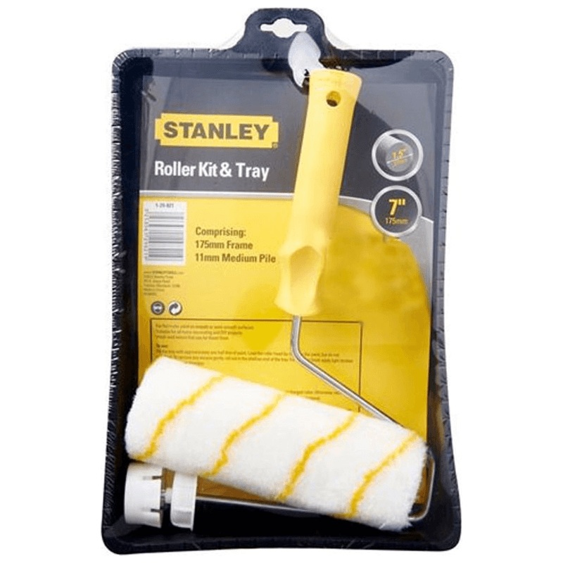 Stanley Paint Roller with Handle & Tray Set