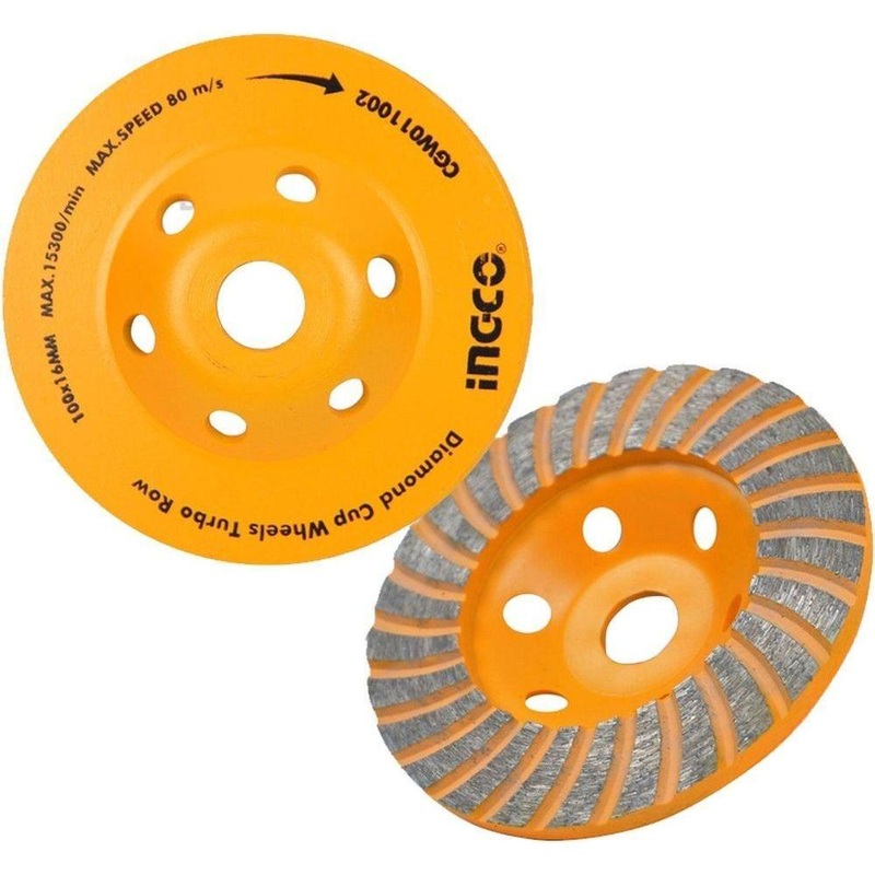 Ingco CGW011251 Segmented Turbo Cup Diamond Cup Wheel 5"