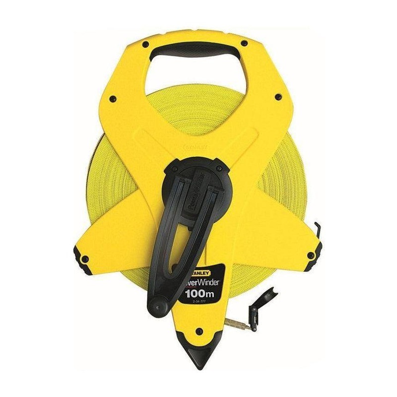 Stanley 34-777 PowerWinder Fiberglass Long Tape Measure (2-Sided Reading)
