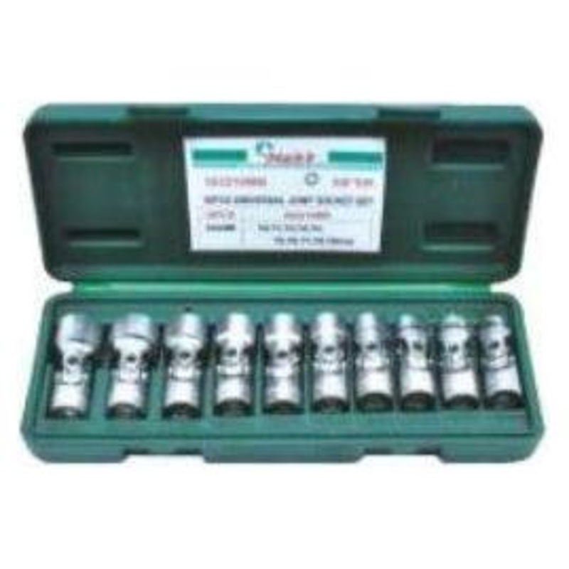 Hans 362210MB 3/8" Drive 9pcs Universal Joint Socket Wrench Set