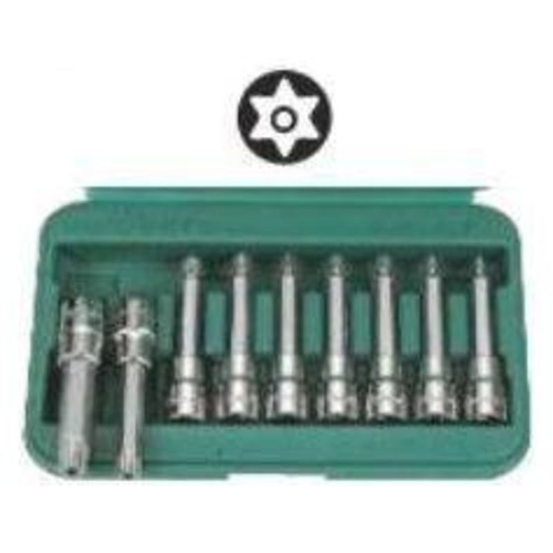 Hans 46025-49 1/2" Drive 9pcs Tamperproof Torx Bit Socket Wrench Set