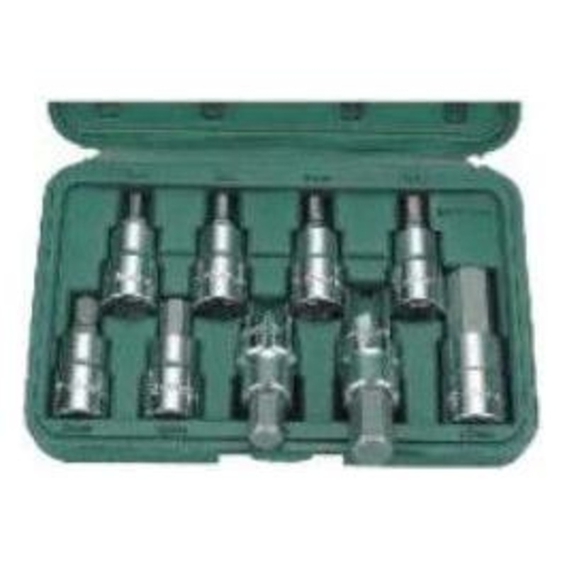 Hans 46026-8 1/2" Drive 8pcs Hex Bit Socket Wrench Set