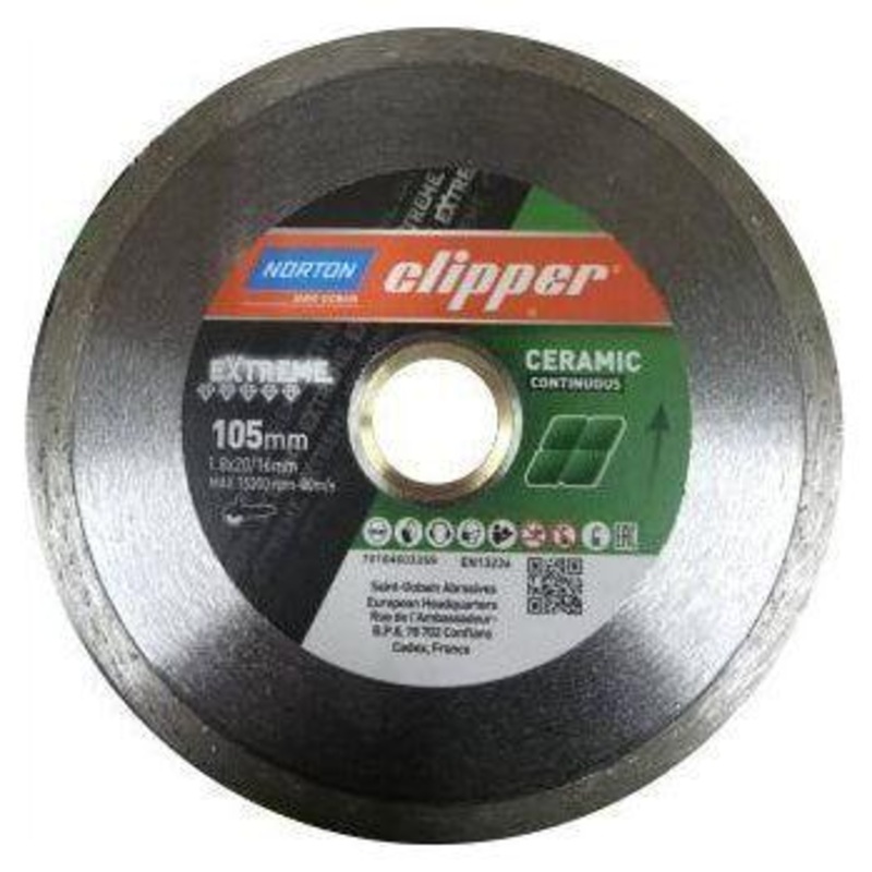 Norton Clipper Extreme Diamond Cut Off Disc 4" [Ceramic Continuous]