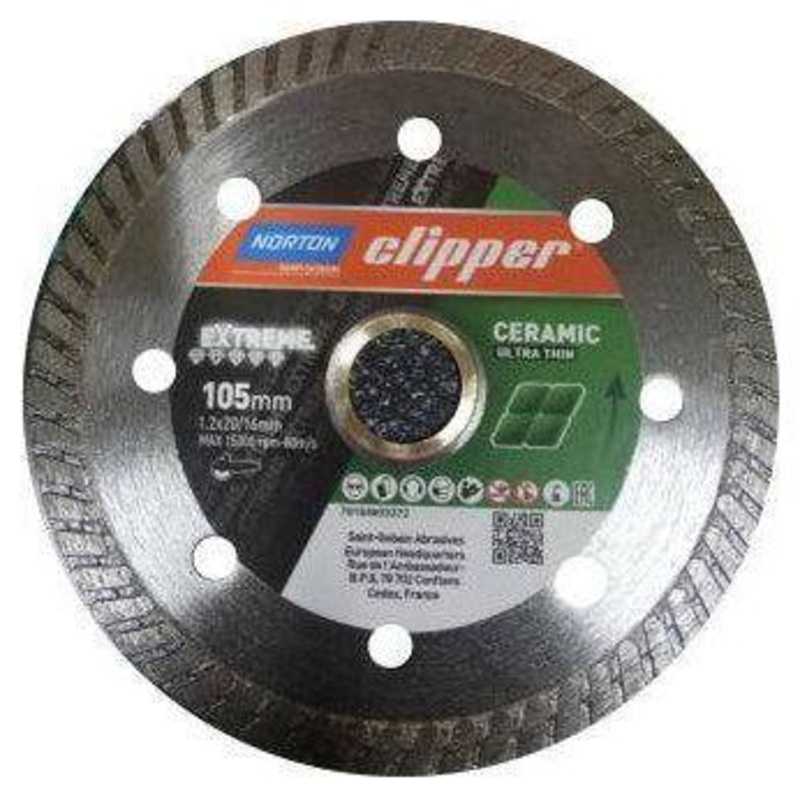 Norton Clipper Extreme Diamond Cut Off Disc 4" [Ceramic Ultra Thin]