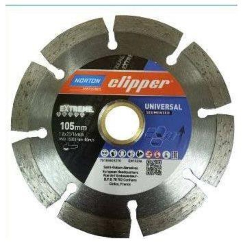 Norton Clipper Extreme Diamond Cut Off Disc 4" [Universal Segmented]