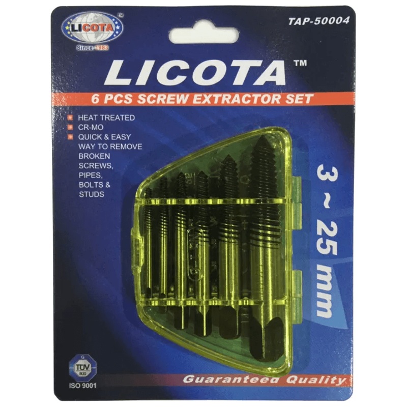 Licota TAP-50004 6pcs Screw Extractor Set