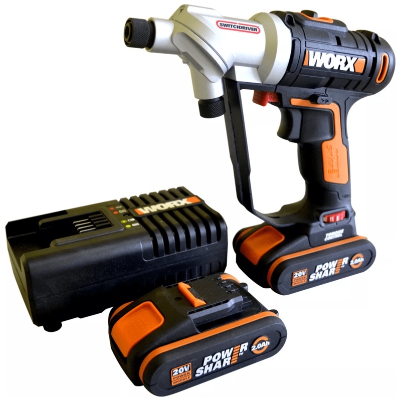 Worx WX176.3 20V Cordless 2in1 Switch Drill / Impact Driver