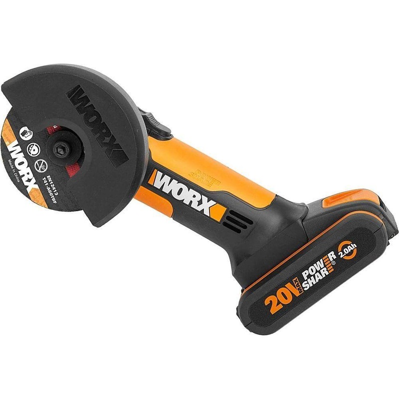 Worx WX801 20V Cordless Mini Angle Grinder 3" / Chopper