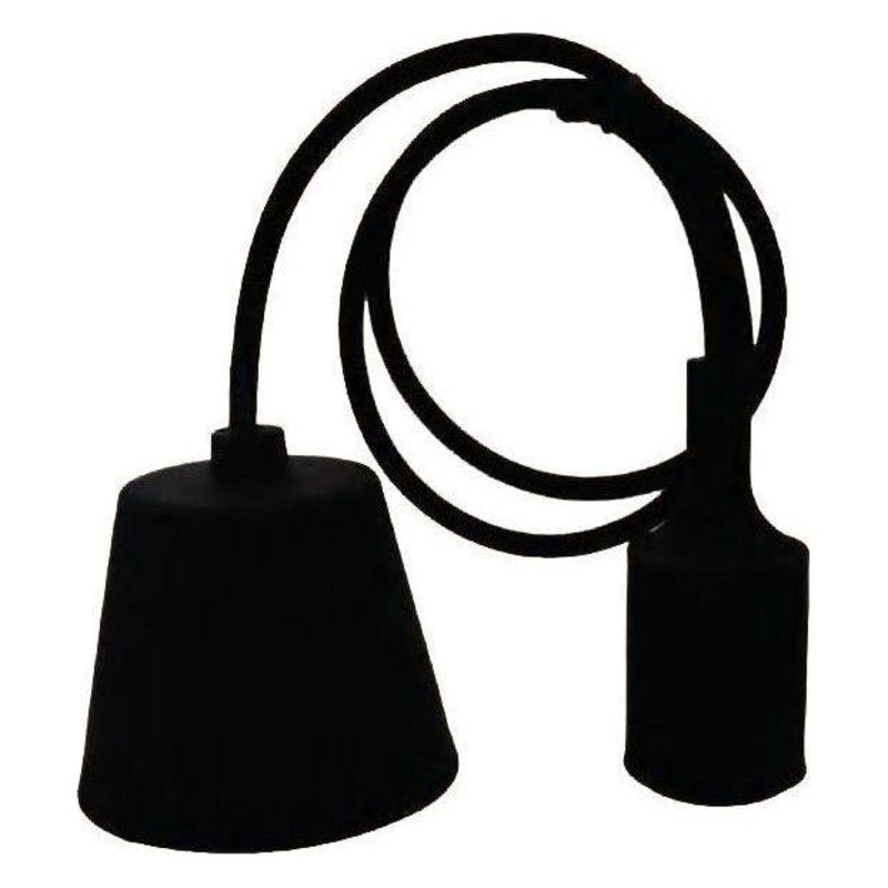 Omni E27-611/B Pendant Ceiling Lighting Fixture Black 4A 250V