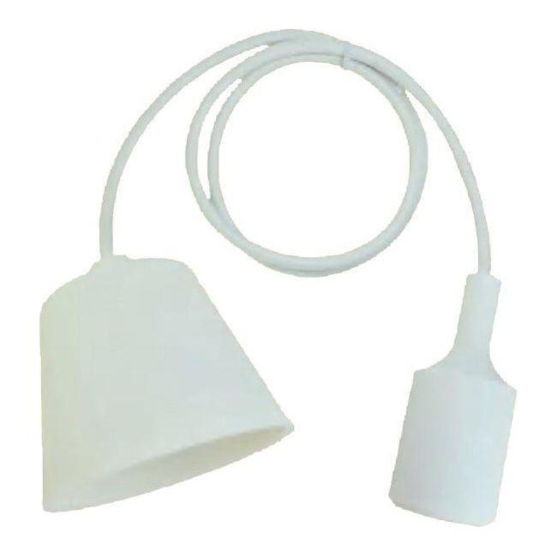 Omni E27-611/W Pendant Ceiling Lighting Fixture White 4A 250V