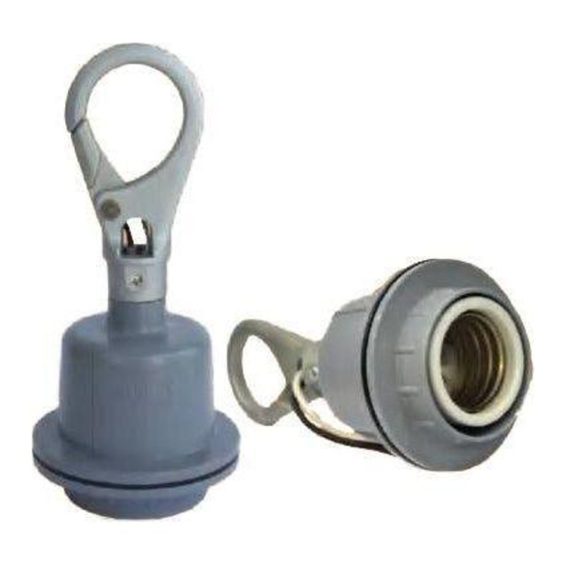 Omni E40-608H E40 Heavy Duty Lamp Holder with Hook 6A 250V