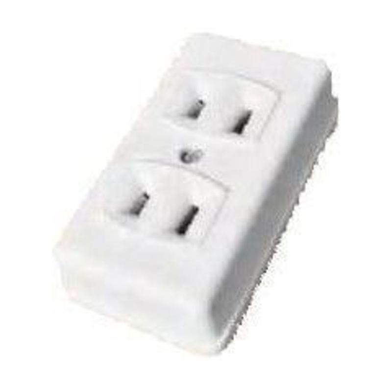 Omni STO-002 Spring Type Outlet 2-Gang 20A 250V