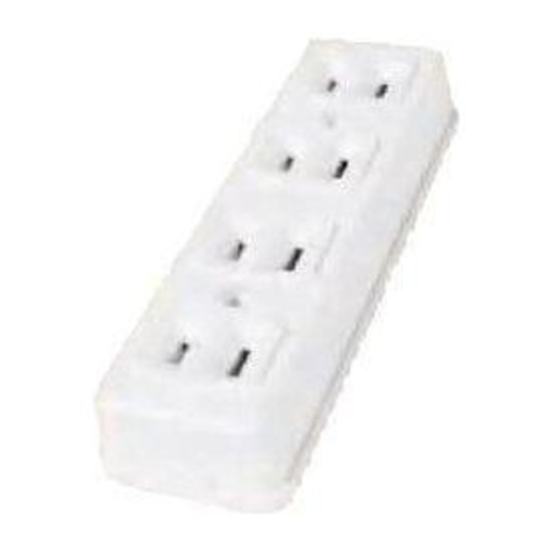 Omni STO-004-PK Spring Type Outlet 4-Gang 10A 250V