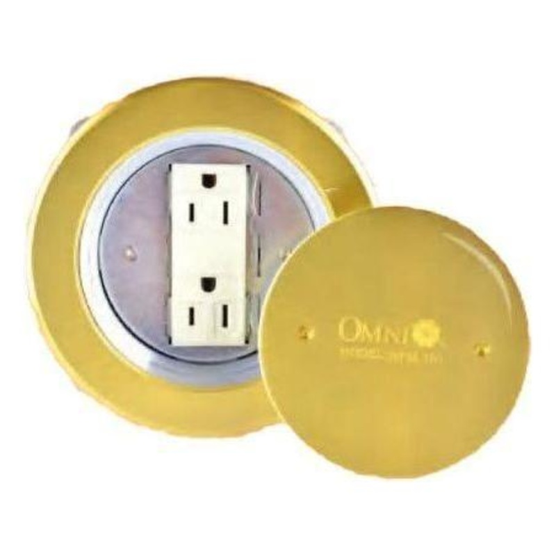 Omni WFM-101 Floor Mounted Outlet Round Type 16A 250V- Duplex Outlet