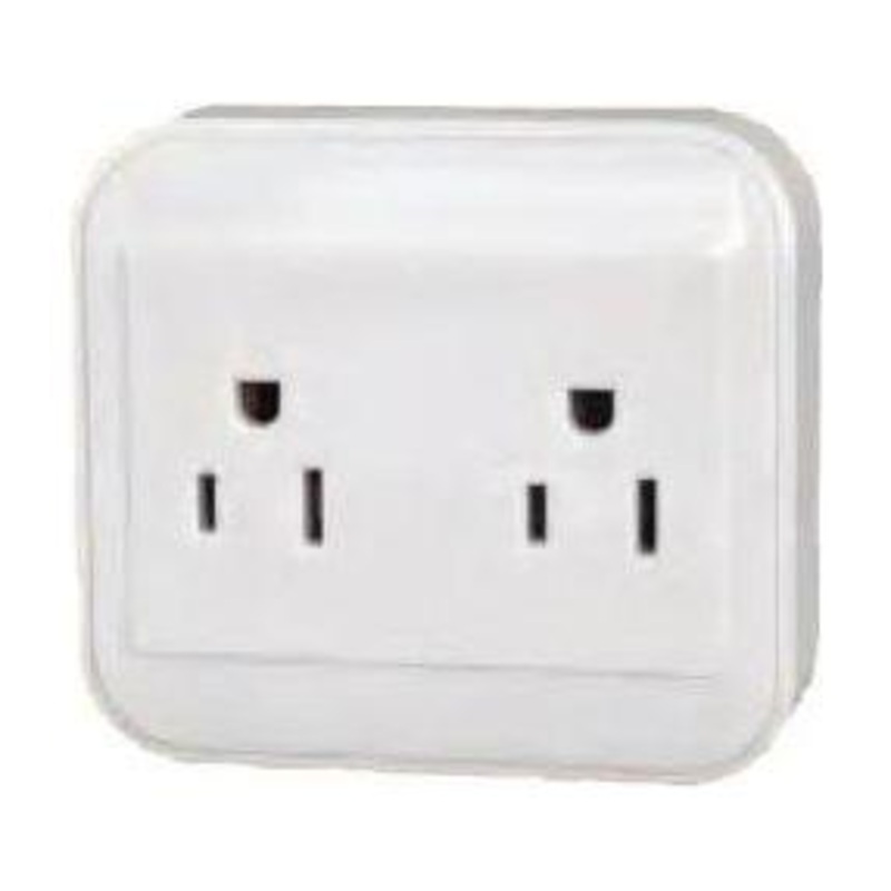 Omni WSO-202-PK Suface Type Outlet 2-Gang 10A