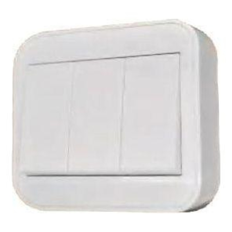 Omni WSS-203-PK Surface Type Switch 3-Gang 10A