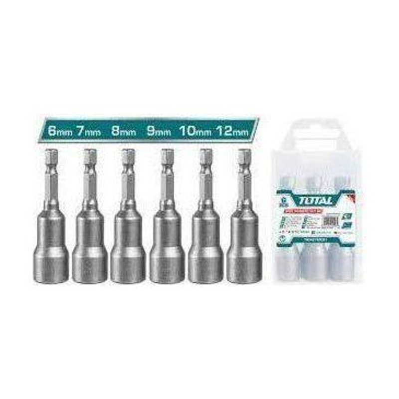 Total TAC2765061 6pcs Magntic Nut Setter Set / Socket Bit Set