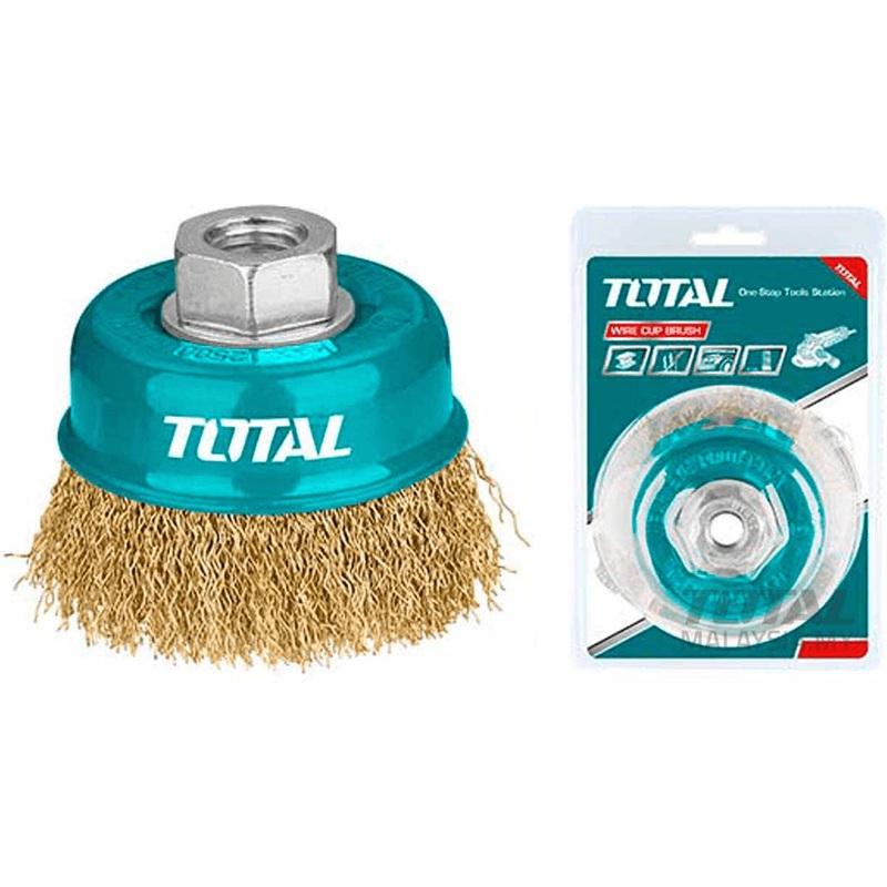 Total TAC31031.2 Wire Cup Brush Plain Type (75mm)