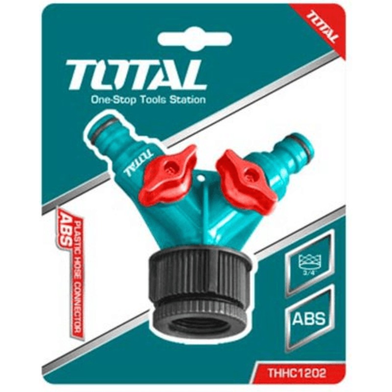 Total THHC1202 2-Way Plastic Hose Connector Fitting