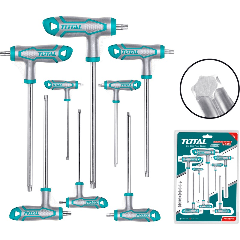 Total THHW8083 8pcs Torx Allen Wrench Set (T-Handle)