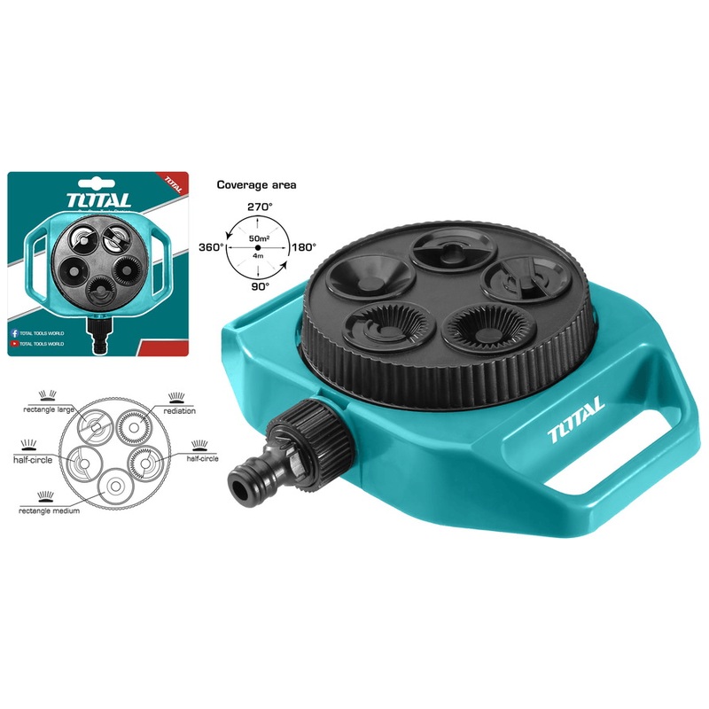 Total THPS63022 Plastic Turrent Sprinkler 3/4"