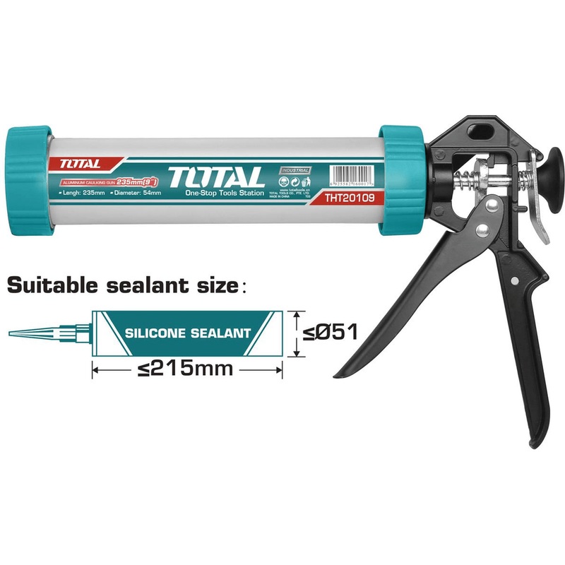 Total THT20109 Aluminum Caulking Gun 9"