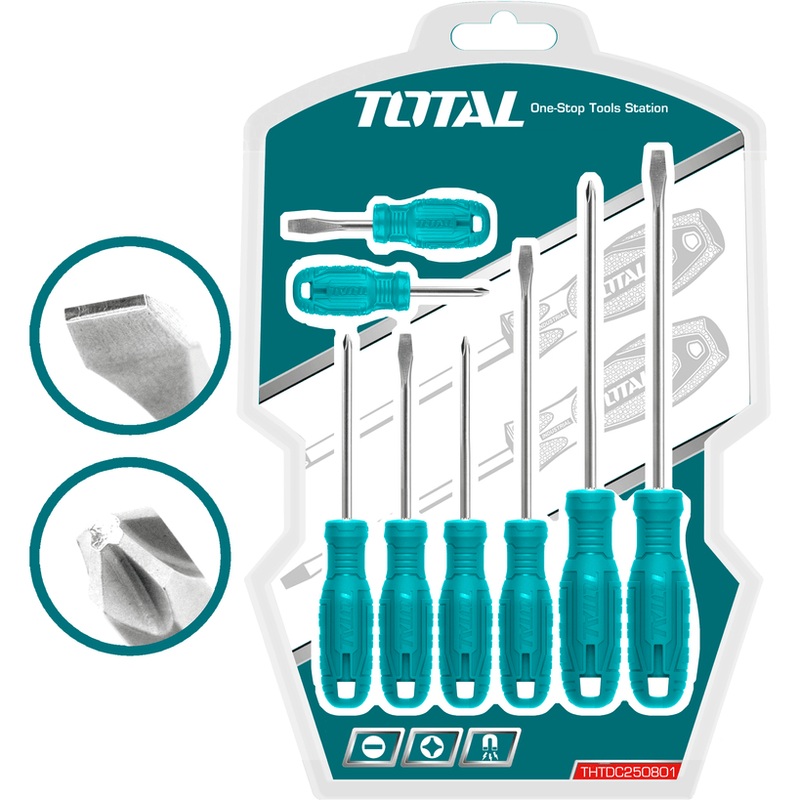Total THTDC250801 8pcs Screwdriver Set