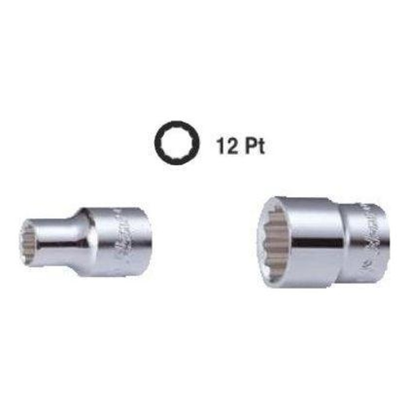 Hans 2402M 1/4" Drive Socket Wrench 12pts (Metric)  [Loose]