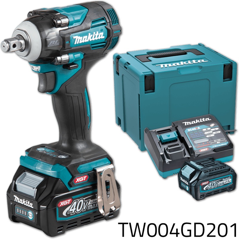 Makita TW004GD201 40V Cordless Impact Wrench (1/2" Drive) 320Nm XGT
