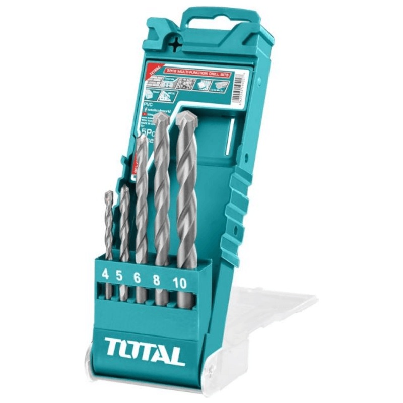 Total TACSD7156 5pcs Multi Purpose Drill Bit Set
