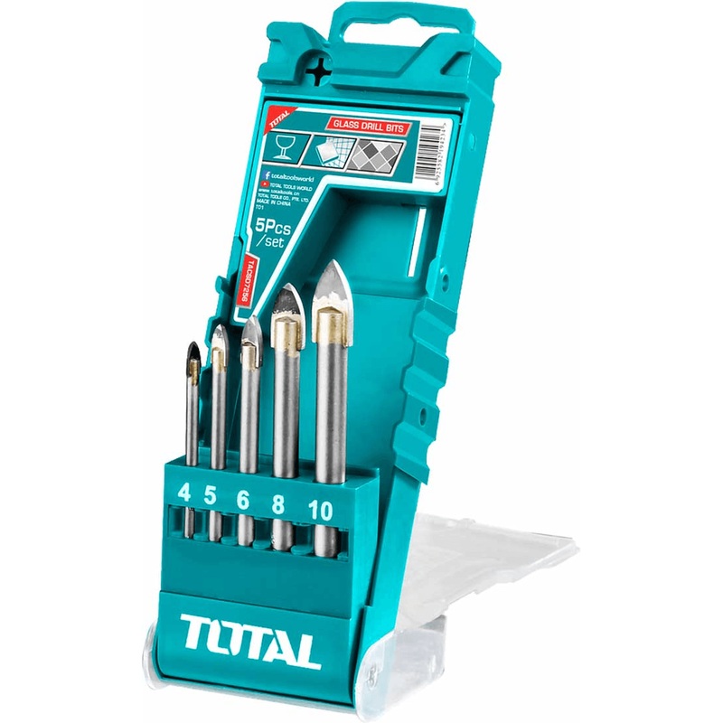 Total TACSD7256 5pcs Glass Drill Bit Set