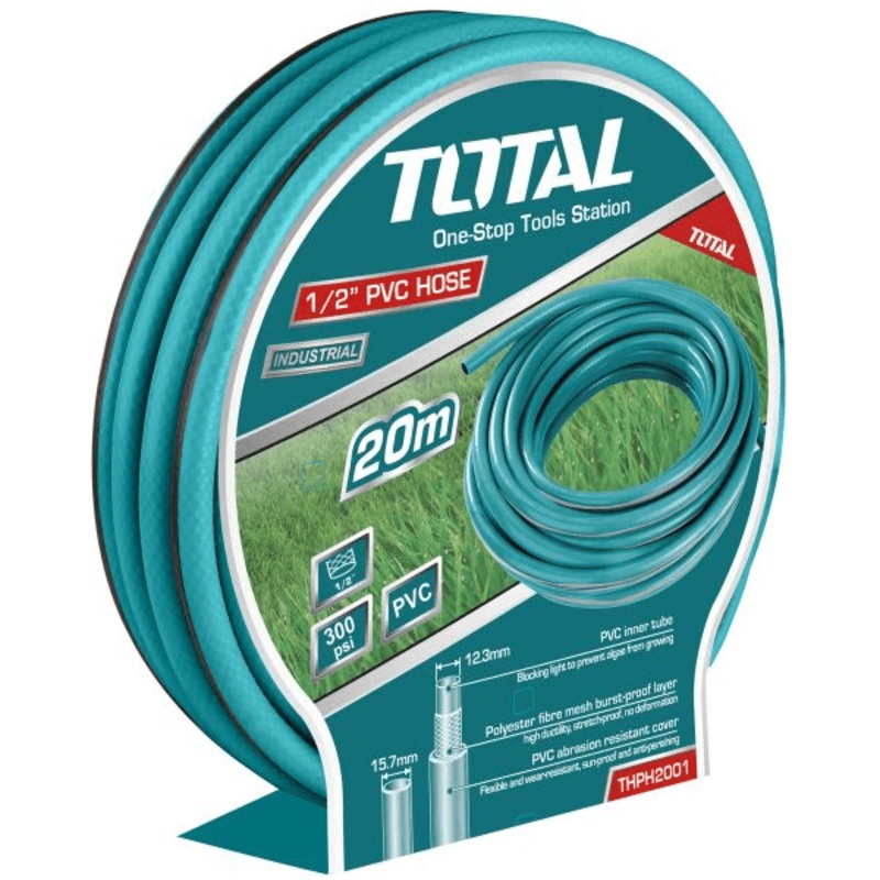 Total THPH2001 PVC Garden Hose 1/2"