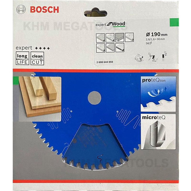 Bosch Circular Saw Blade 7-1/4" x 56T Expert for Wood (Italy) [2608644050]