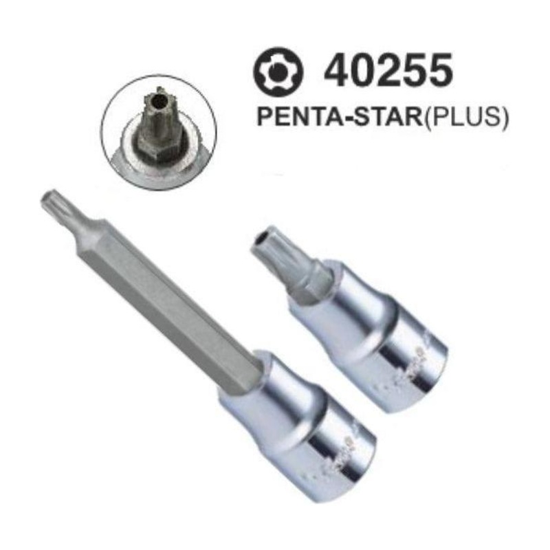 Hans 40255 -TS 1/2" Drive Penta Star Bit Socket Wrench  [Loose]