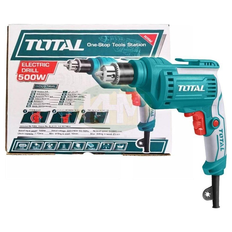Total TD2051026 Hand Drill 500W 10mm