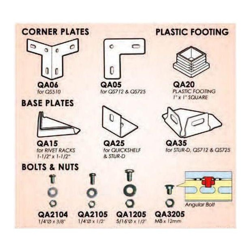 Viking Accessories for Industrial QuickShelf Rack