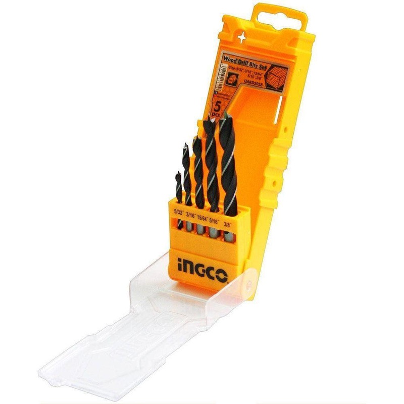 Ingco 5pcs Wood Drill Bit Set