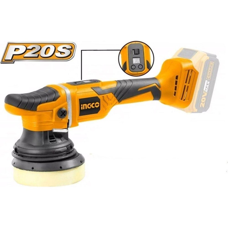 Ingco APLI2002 Cordless Li-Ion Angle Polisher 20V BL Motor