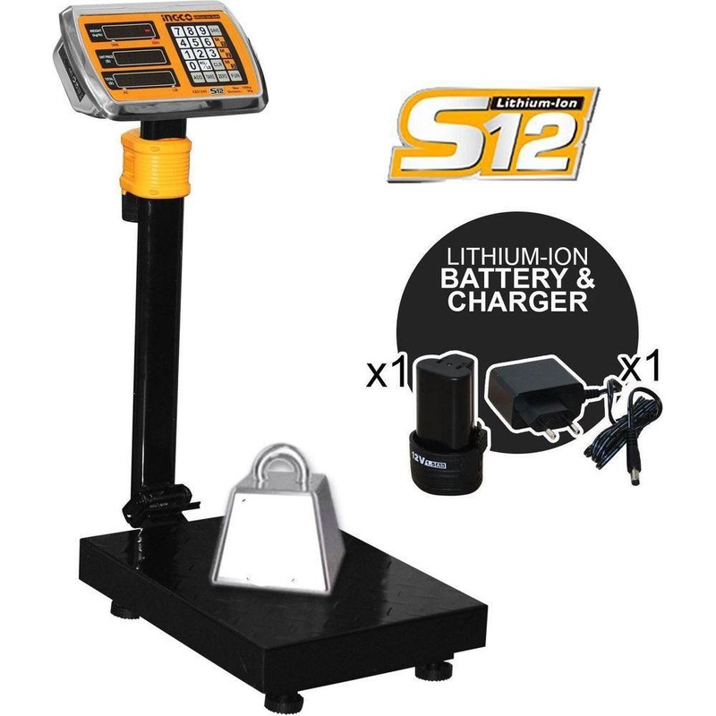 Ingco CES1267 12V Cordless Weighing Scale 12V
