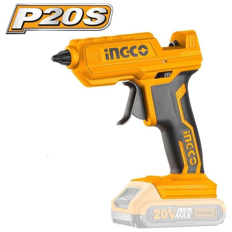 Ingco CGGLI2001 20V Cordless Li-Ion Glue Gun 20V
