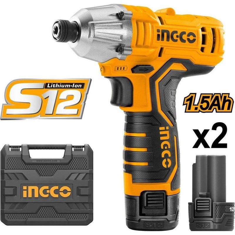 Ingco CIRLI1201 20V Cordless Li-Ion Impact Driver 12V