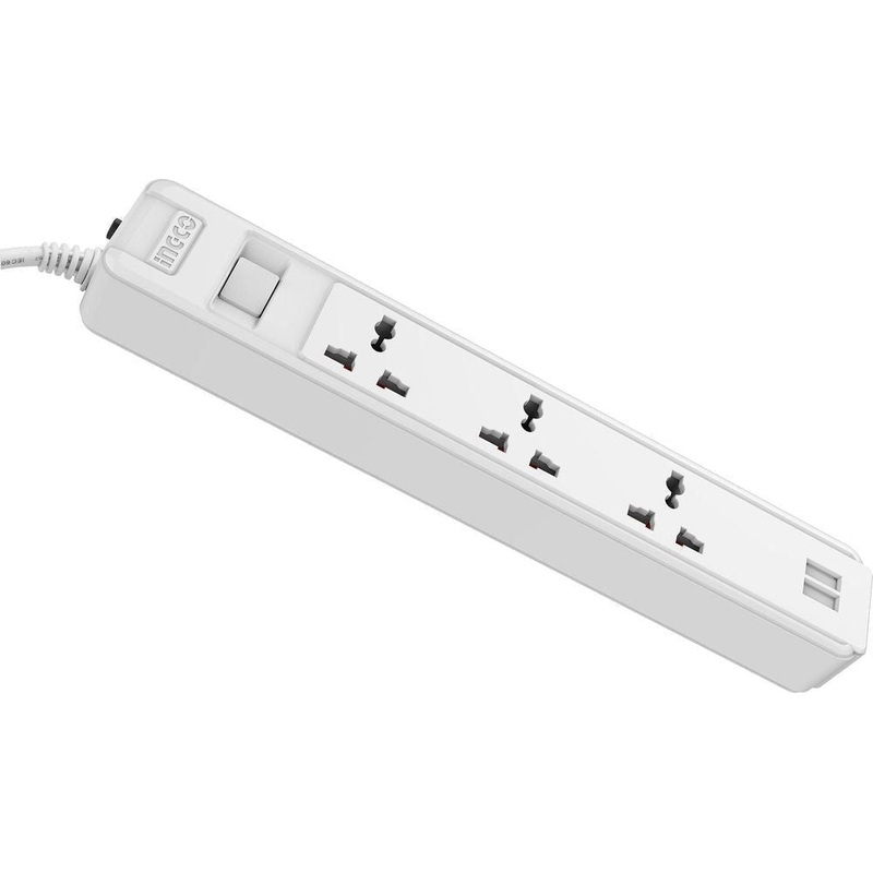 Ingco HES13041VSB Extension Cord Set (2.1A USB)