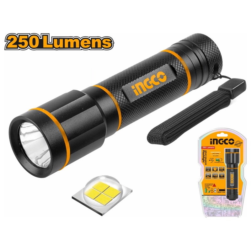 Ingco HFL013AAA58 Flashlight 250 lumens