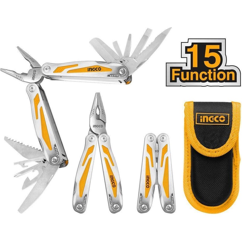 Ingco HFMFT0115 Foldable Multi Function Tool (Multi Tool) [15 functions]